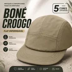 Boné Croogo Snapback 5 Painéis Aba Curta Street K-pop Unissex Ajustável Moda Asiática Envio Imediato