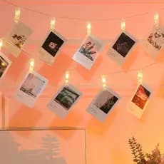 Varal Cordão De Pregador Cordão LED Clips Para Foto Decoração 2/4/6M