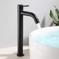 Torneira Em Aço Inox Torneira Bancada Banheiro Lavatorio Bica Alta/Baixo Cromado