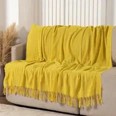 Manta Xale Sofá 100% Algodão 240x170 Decorativa Grande Para Sofá Cama Poltrona