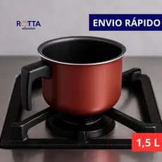 CANECÃO ANTIADERENTE N14 1,5 L CEREJA E PRETO CABO DE BAQUELITE LEITEIRA CANECO COPO PARA FERVER