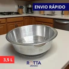 ESCORREDOR  MULTIUSO EM ALUMÍNIO REFORÇADO 3,5 L ESCORREDOR DOMÉSTICO PENEIRA PARA ARROZ MACARRÃO FRUTAS LEGUMES