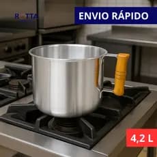 CANECÃO BELA VISTA N20 4,2L EM ALUMÍNIO POLIDO CANECO GRANDE CANECA MAIOR FERVEDOR LINHA PROFISSIONAL COZINHA INDUSTRIAL