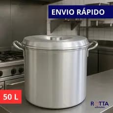 CALDEIRÃO LATÃO HOTEL N40 50,2L EM ALUMÍNIO REFORÇADO ALÇA FUNDIDO LATA DE ARMAZENAR CARNE NA BANHA