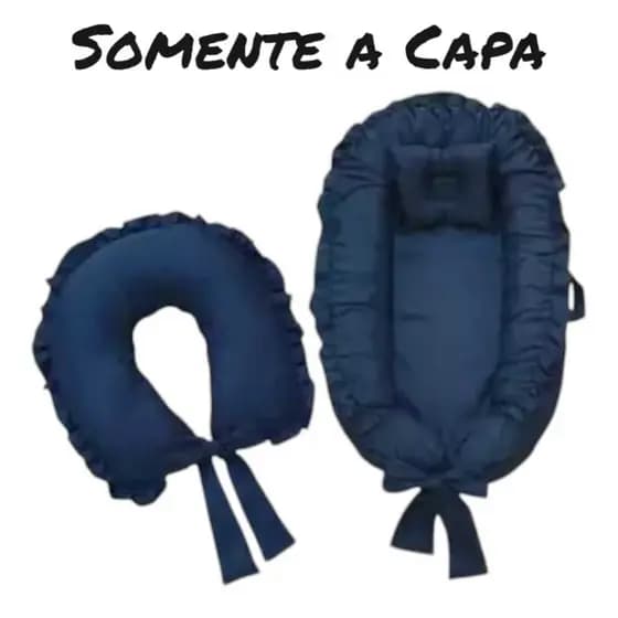 Capa Ninho Redutor de Berço E Almofada De Amamentação Laço E Zíper