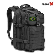 Mochila Tática 30 ou 50 Litros Reforçada Masculina Grande Impermeável Resistente Trilha Bandeira
