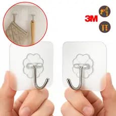 KIT Ganchos Adesivos 10 OU 20 Ganchos Multi Funcional Autocolante Casa Cozinha Banheiro Organizado