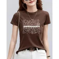 Camiseta UNISSEX 100% Algodão ENFERMAGEM