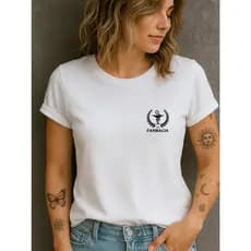 Camiseta Babylook Feminina Estampada 100% Algodão Curso Faculdade Profissão Farmácia Brasão
