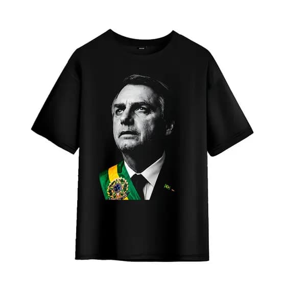 Camiseta Jair Bolsonaro Presidente Brasil Messias 100% Algodão - Envio Rápido
