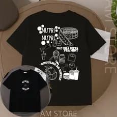 camiseta camisa 100% algodão estampada facudade curso profissão nutrição