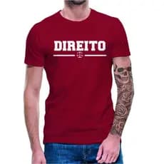 Camiseta Camisa Direito Curso Advogado 100% Algodão Faculdade Universidade Profissão