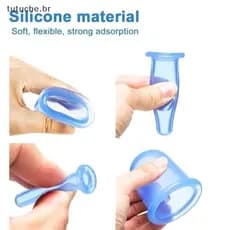 2 ventosas de silicone para massagem facial, relaxamento de pernas e braços e cuidados com a saúde.