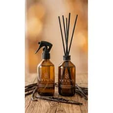 Kit Presente Home Spray e Difusor de Varetas 200ml Sweet Baunilha Aromatizador Ambiente Cheirinho Tecidos Doce + Brinde