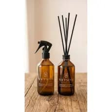 Kit Presente Home Spray e Difusor de Varetas 200ml Aromatizador Ambiente Cheirinho Tecidos Duradouro + Brinde