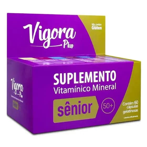 Vigora Plus Sênior 60 Cápsulas Sem Sabor
