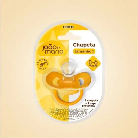 Chupeta com Alça João e Maria Com Capa Protetora