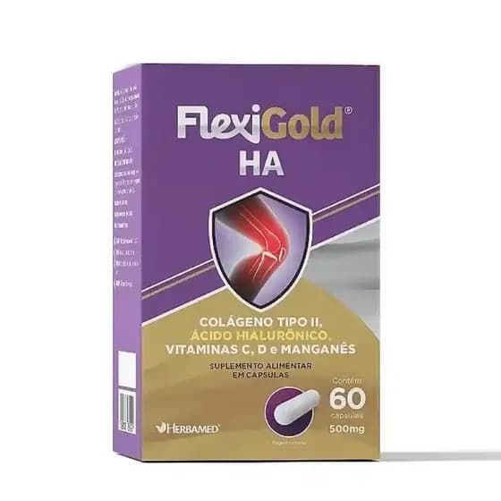 Kit 2 Flexigold Ha Colágeno Tipo 2, Ácido Hialurônico E Vit