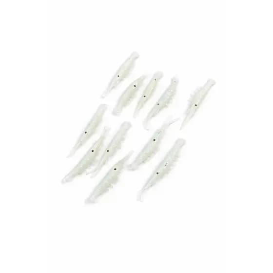 Kit 10 Camarão Glow Pesca Noturna Brilha Muito
