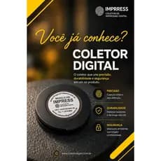 Coletor de Impressão Digital Modelo 5512 Cerâmica Preto 3000 Usos