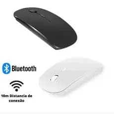 2 Mouse Sem Fio A'GOLD MS04A Bluetooth + Receptor USB 2.4G 3 DPI 800-1600 Recarregável