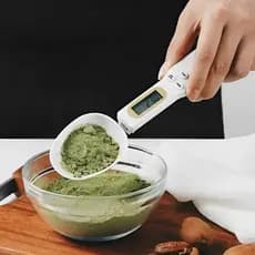 Colher de Medida com Balança Medições Digital Gramas Dietas Suplementos ergonômico