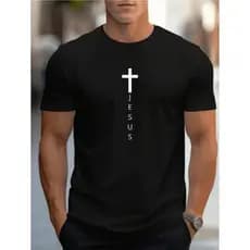 Camiseta camisa Masculina Jesus Cristo Cruz , 100% algodão, camiseta gospel, camiseta Jesus, Cristã