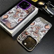 Capinha Capa de telefone One Piece Luffy Resistente A Choques Para iPhone 16 15 14 13 12 11 Pro Max XS Max Xr X Case