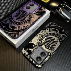 Capinha Corinthians Grafite retrô Para Redmi 14C A3 9A 10C 12 12C 13 13C 14 POCO X3 X5 X6 Capa de telefone Anti-impacto