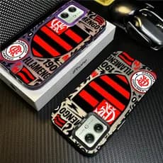 Capinha Padrão time futebol Para Motorola Moto G84 G60 G54 G52 G34 G30 G24 G22 G20 G10 G14 E20 E40 Capa fosco Anti queda