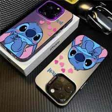 Capinha Fofinho Stitch Para iPhone 15 promax Anti Queda Anti Impacto Capa iPhone 11 12 13 14 16 Pro Max X XS XR Case