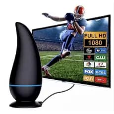 antena interna para tv digital amplificada 1080 hdtv cabo 3m