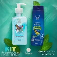Hidratante Corporal e Virilha em Gel Beijável + Sabonete Intimo Feminino Babasoul