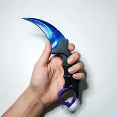 Faca Curvada Modelo Karambit de Treino Personalizado • Réplica CSGO/Valorant •  Réplica Decorativa • Gamer