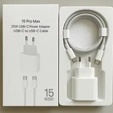 KIT Carregador Iphone Cabo e Fonte 20W Turbo Modelo 15 16 17 Carregamento Rápido PD USB - C