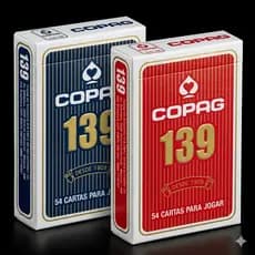 Kit 2 Baralhos Copag 139 Não O.G Cartão Couchê Jogo De Cartas Truco Poker Canastra Promoção