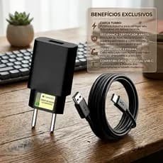 Carregador USB Tipo-C Turbo 50w  Compatível com Todos Celulares Type-C Bivolt  ENVIO IMEDIATO