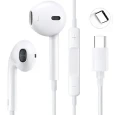 Fone de Ouvido Com Fio Entrada Tipo-C Intra-auricular Gamer Bass Compatível iPhone 15 16 17 Plus Android Promoção