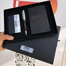 Kit Executivo 3 Peças Personalizado Logo Brindes Personalizados Empresa