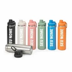 Garrafa Termica 750ml Personalizada Logo Nome Desenho Time