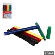Caneta Hidrográfica Jumbo 6 Cores – Yin’s Paper