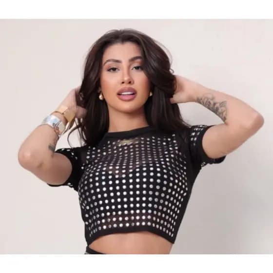 cropped luxo com strass cropped balada com brilho cropped festa com pedrarias cropped com hotfix strass  cropped preto