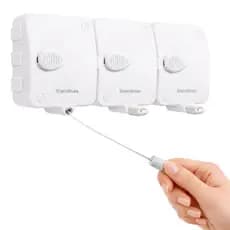 Varal Retrátil Automático Modular de Parede Até 6kg Stendmax Maxeb Corda 6 Metros Suporte