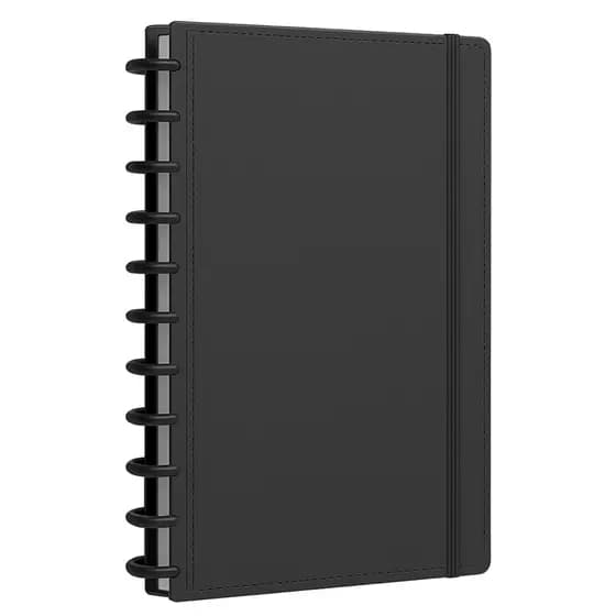 Caderno Inteligente A4 Grande De Discos Capa Dura 80 Folhas Pautadas Escolar Fichário Planner