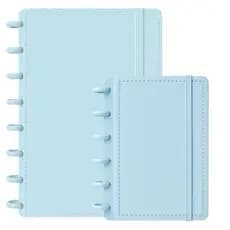 Kit 2 Caderno Inteligente A5 A6 Capa Dura 160 Folhas Escolar Universitário Diário Planner