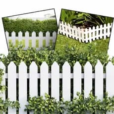 Kit Cerca Plástica Branca Decorativa Jardim Inglês Encaixe Fácil Jardinagem