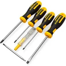 Kit Jogo de Chave Fenda e Philips 4 Pçs Profissional Completa Magnéticas Aço