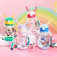Garrafa De Agua Alce com chifres Chifres 600ML Infantil Antiqueda