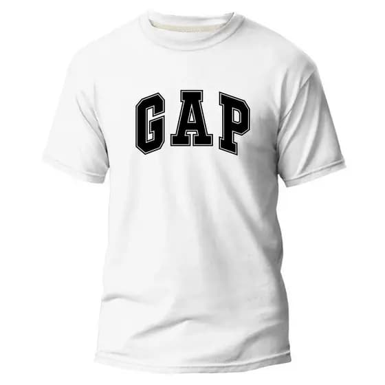 Camiseta Casual - GAP - 100% Algodão Fio 30.1 - Camisa Alta Qualidade