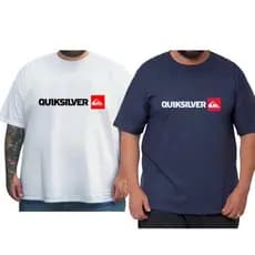 KIT2 CAMISETAS PLUS SIZE ALGODAO ESTAMPADA G1 G2 G3 G4 G5 Wic T short